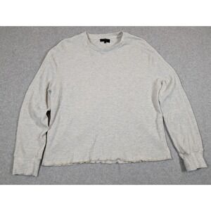 Vince‎ Men Sweater XL Waffle Knit Heather Crewneck Ribbed Knit Pullover